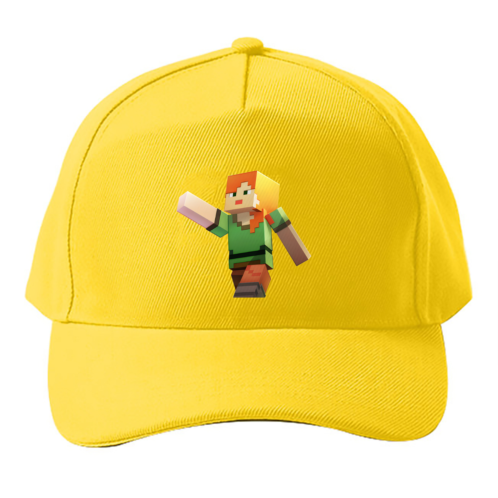 （画像用） マインクラフト ブロックの世界 Minecraft MC Block world ベースボールキャップ 綿100％ 男女兼用 帽子 スポーツ